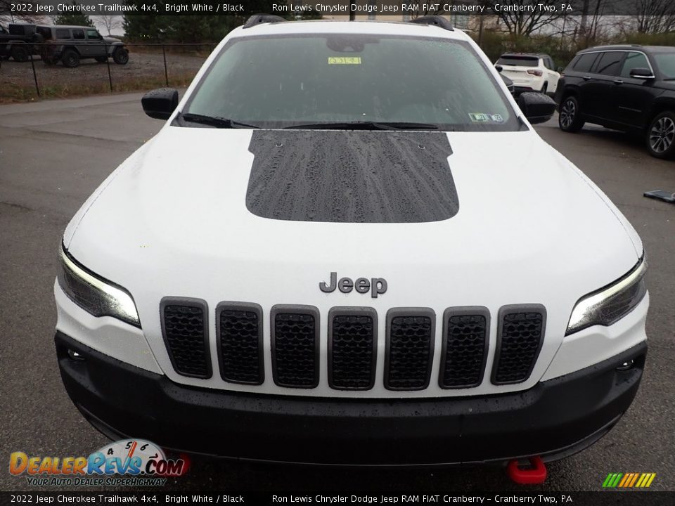 2022 Jeep Cherokee Trailhawk 4x4 Bright White / Black Photo #8