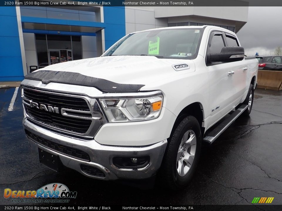 2020 Ram 1500 Big Horn Crew Cab 4x4 Bright White / Black Photo #2