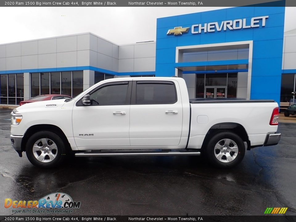 2020 Ram 1500 Big Horn Crew Cab 4x4 Bright White / Black Photo #3