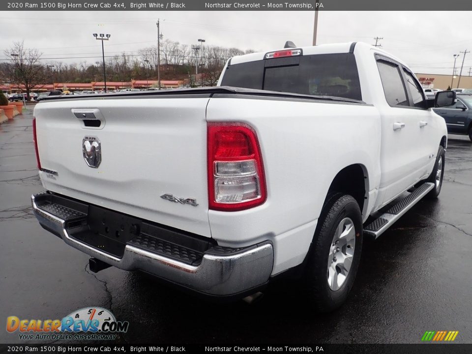 2020 Ram 1500 Big Horn Crew Cab 4x4 Bright White / Black Photo #7