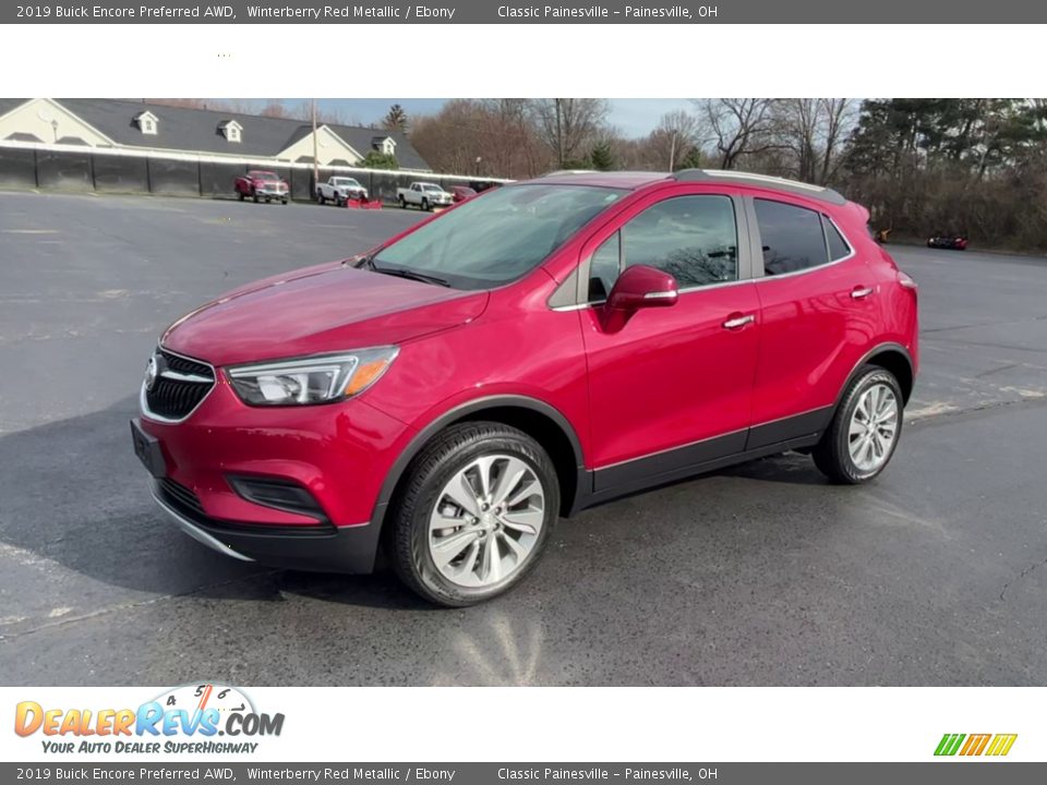 2019 Buick Encore Preferred AWD Winterberry Red Metallic / Ebony Photo #4