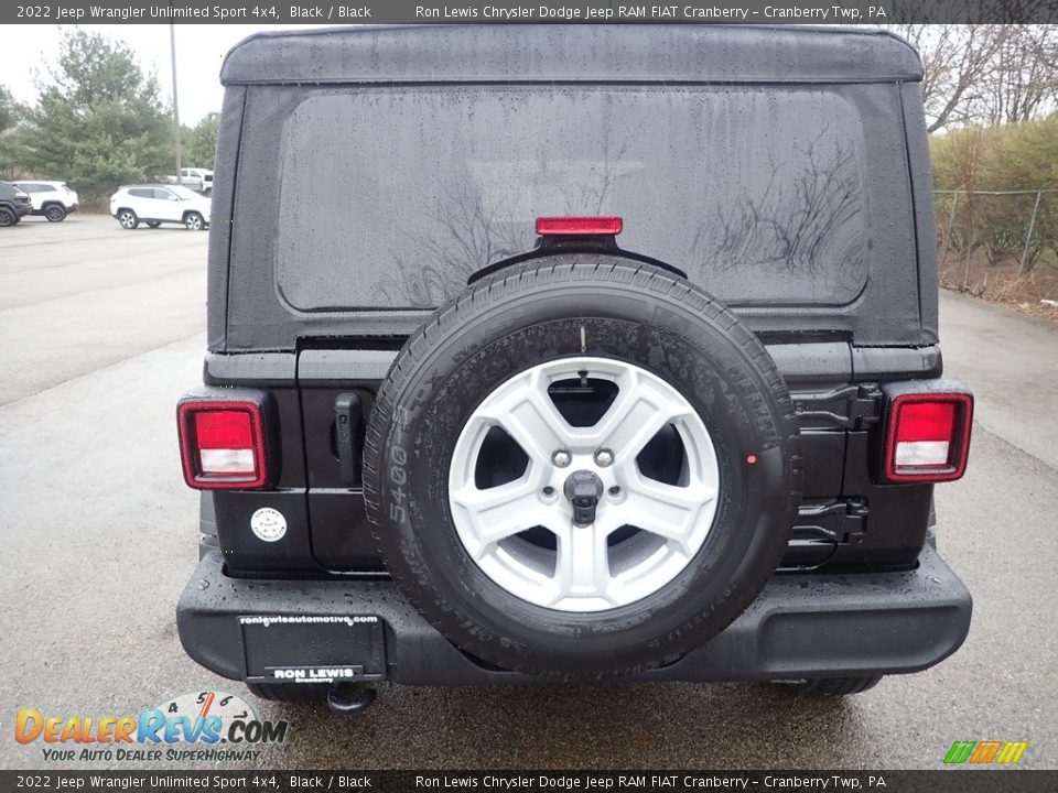 2022 Jeep Wrangler Unlimited Sport 4x4 Black / Black Photo #4