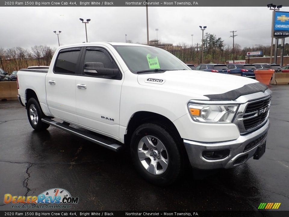 2020 Ram 1500 Big Horn Crew Cab 4x4 Bright White / Black Photo #10