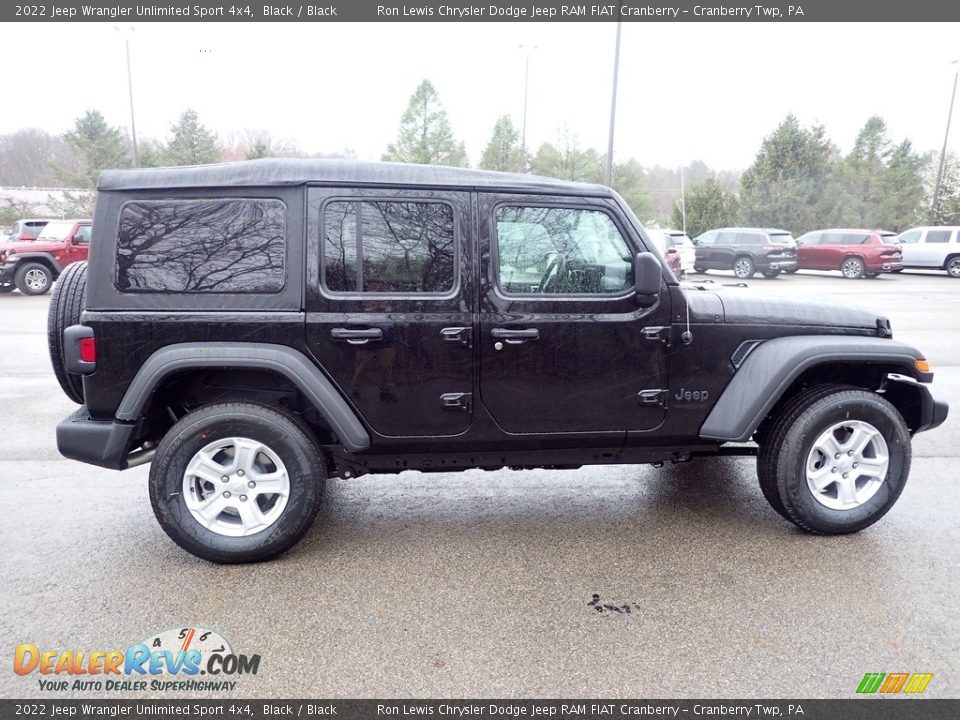 2022 Jeep Wrangler Unlimited Sport 4x4 Black / Black Photo #6