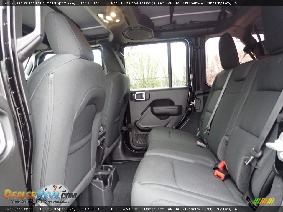 2022 Jeep Wrangler Unlimited Sport 4x4 Black / Black Photo #10