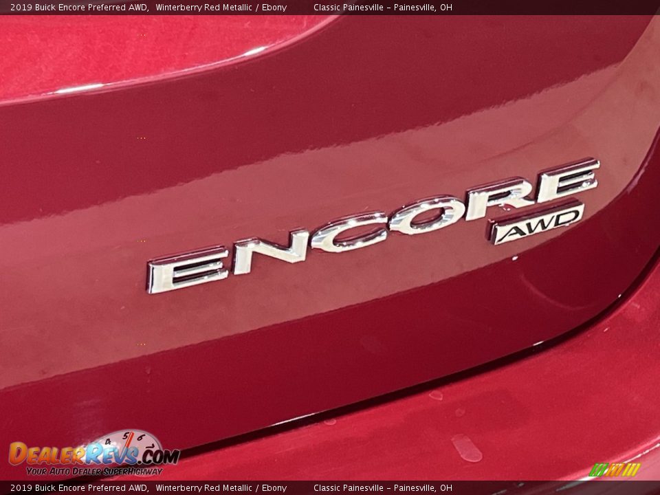 2019 Buick Encore Preferred AWD Winterberry Red Metallic / Ebony Photo #29