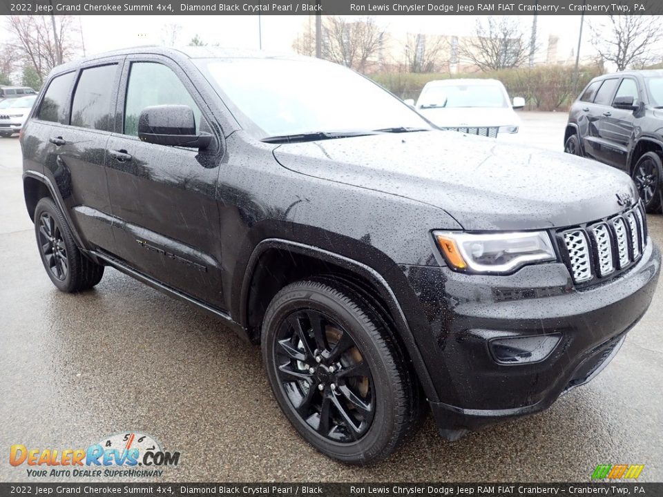 2022 Jeep Grand Cherokee Summit 4x4 Diamond Black Crystal Pearl / Black Photo #7