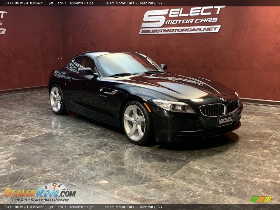 2014 BMW Z4 sDrive28i Jet Black / Canberra Beige Photo #3