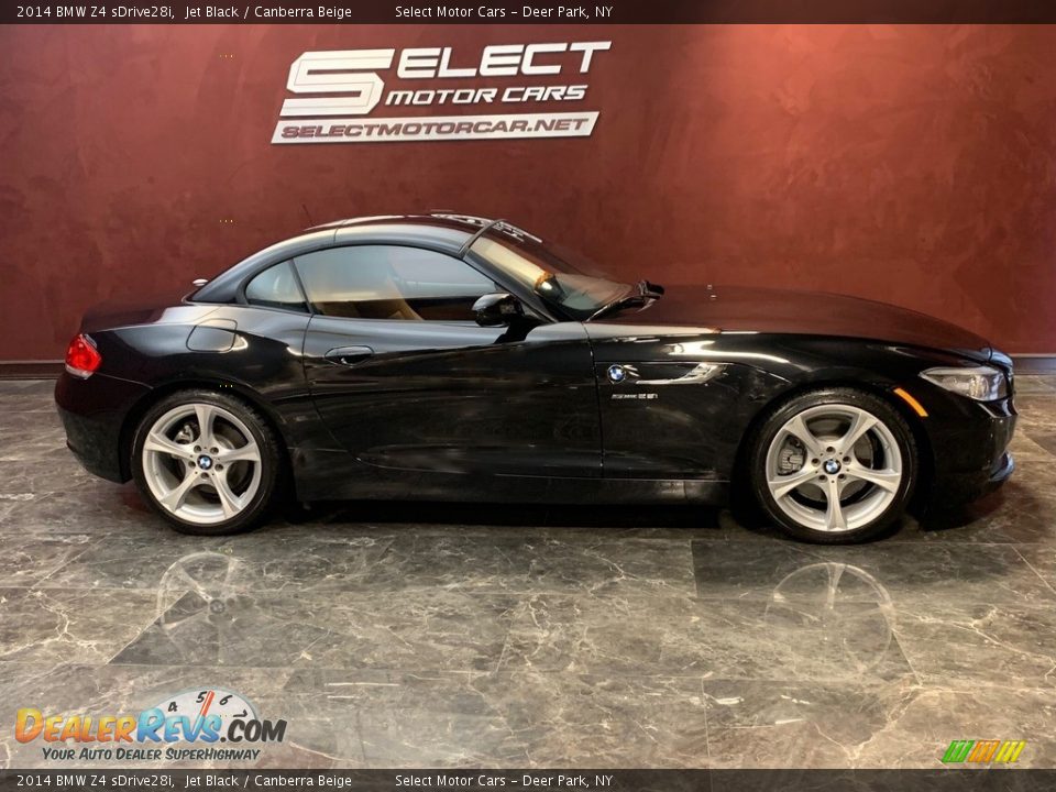 2014 BMW Z4 sDrive28i Jet Black / Canberra Beige Photo #4