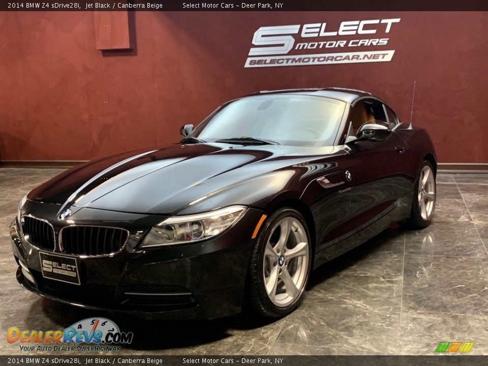 2014 BMW Z4 sDrive28i Jet Black / Canberra Beige Photo #7