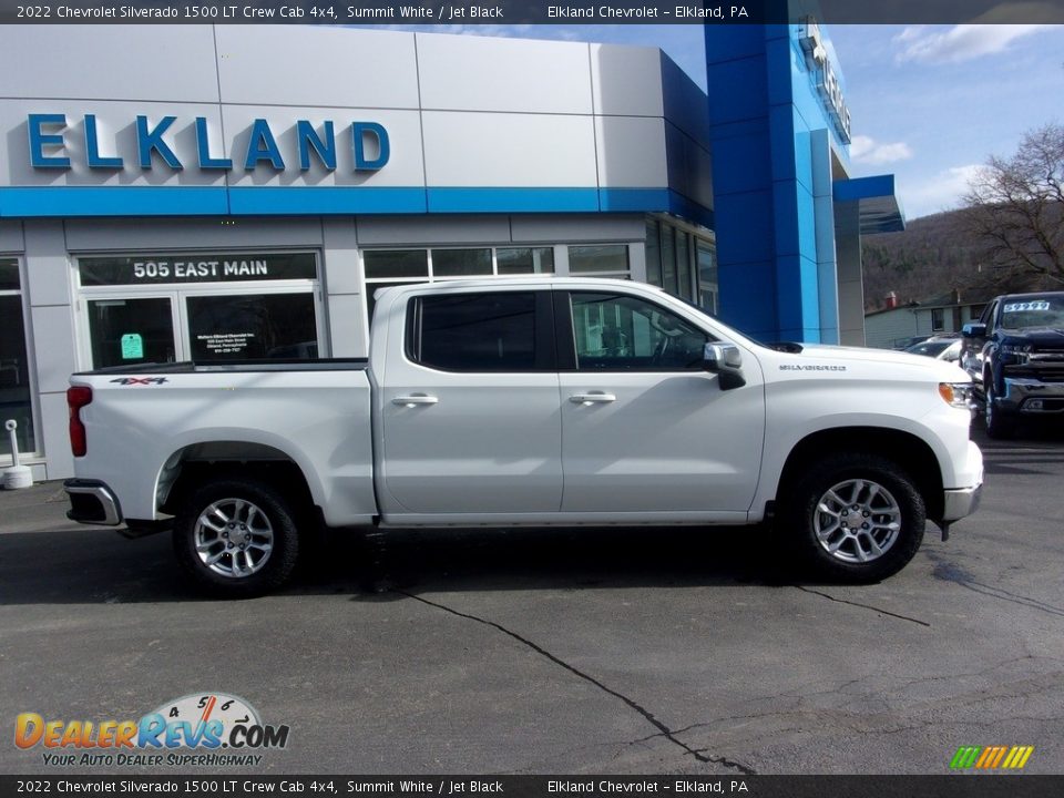 2022 Chevrolet Silverado 1500 LT Crew Cab 4x4 Summit White / Jet Black Photo #2