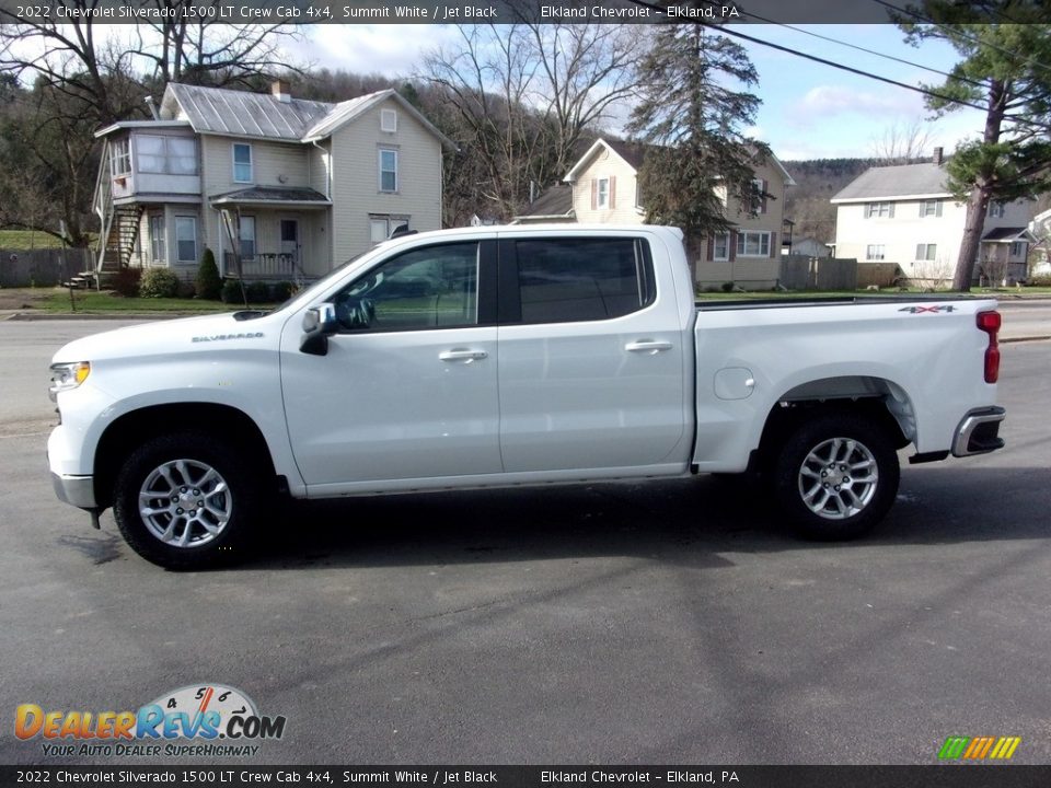 2022 Chevrolet Silverado 1500 LT Crew Cab 4x4 Summit White / Jet Black Photo #6