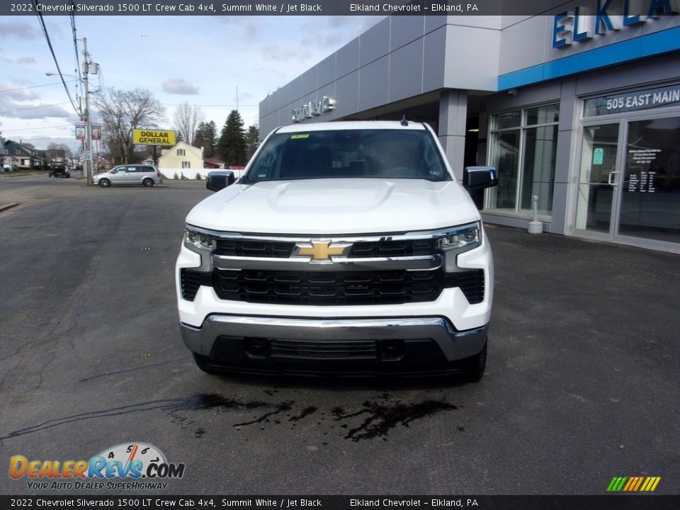 2022 Chevrolet Silverado 1500 LT Crew Cab 4x4 Summit White / Jet Black Photo #8