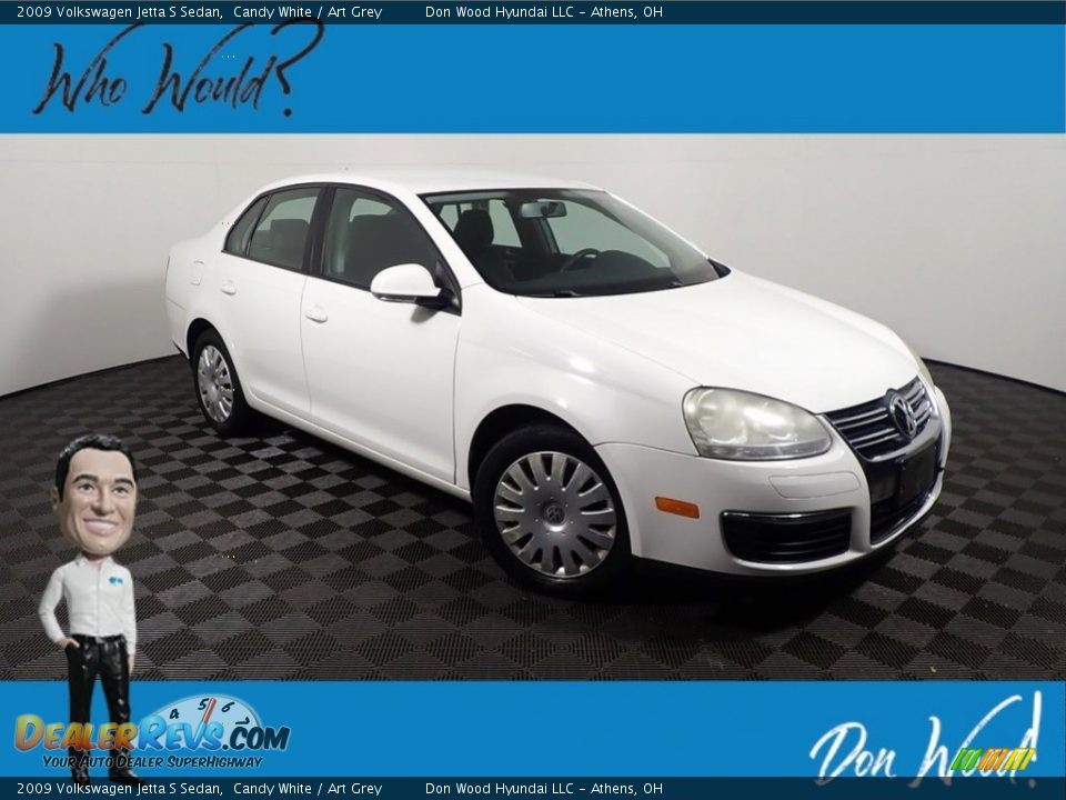 2009 Volkswagen Jetta S Sedan Candy White / Art Grey Photo #1