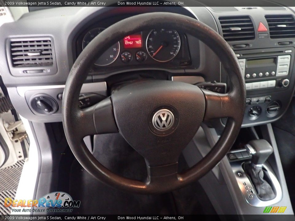 2009 Volkswagen Jetta S Sedan Candy White / Art Grey Photo #16