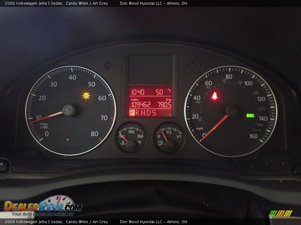 2009 Volkswagen Jetta S Sedan Candy White / Art Grey Photo #17