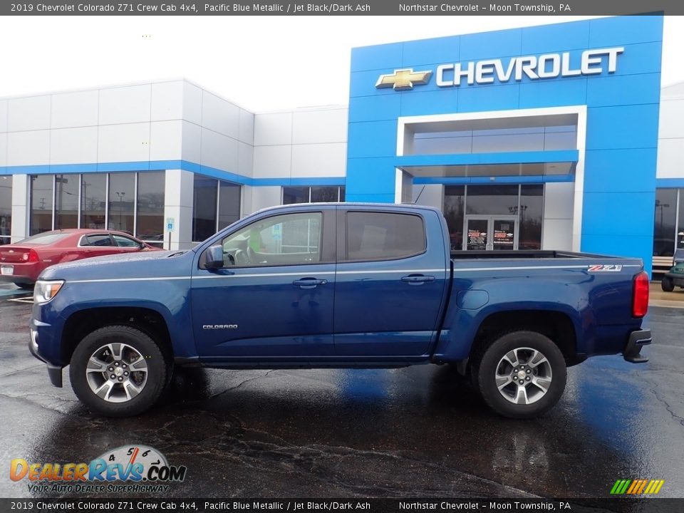 2019 Chevrolet Colorado Z71 Crew Cab 4x4 Pacific Blue Metallic / Jet Black/Dark Ash Photo #3