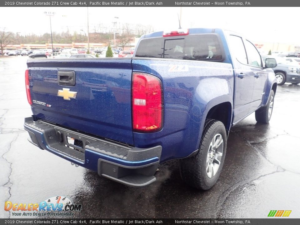 2019 Chevrolet Colorado Z71 Crew Cab 4x4 Pacific Blue Metallic / Jet Black/Dark Ash Photo #7