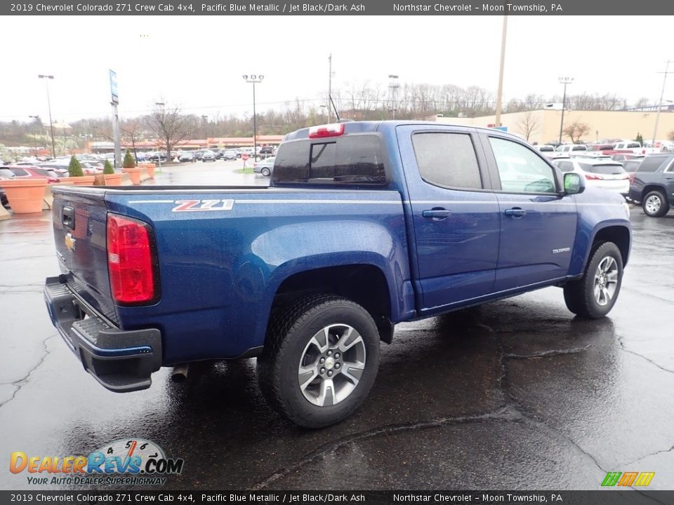 2019 Chevrolet Colorado Z71 Crew Cab 4x4 Pacific Blue Metallic / Jet Black/Dark Ash Photo #8