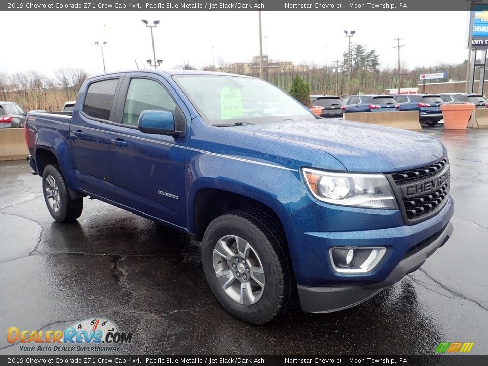 2019 Chevrolet Colorado Z71 Crew Cab 4x4 Pacific Blue Metallic / Jet Black/Dark Ash Photo #10