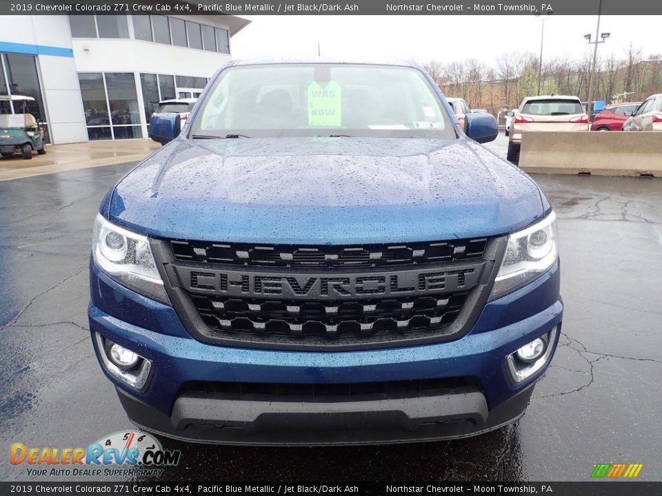 2019 Chevrolet Colorado Z71 Crew Cab 4x4 Pacific Blue Metallic / Jet Black/Dark Ash Photo #12