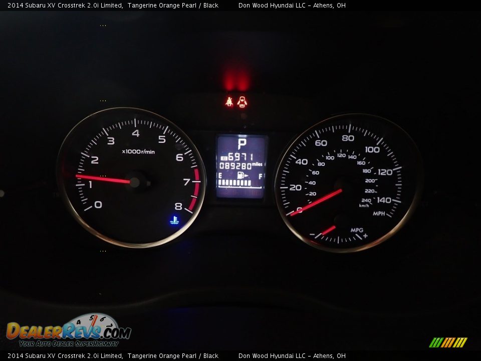 2014 Subaru XV Crosstrek 2.0i Limited Tangerine Orange Pearl / Black Photo #29