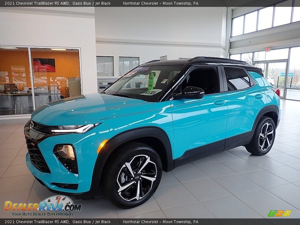 Front 3/4 View of 2021 Chevrolet TrailBlazer RS AWD Photo #1