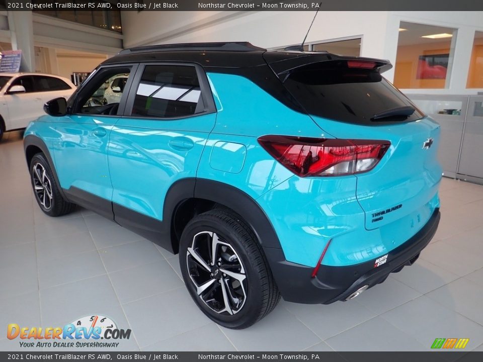 2021 Chevrolet Trailblazer RS AWD Oasis Blue / Jet Black Photo #4