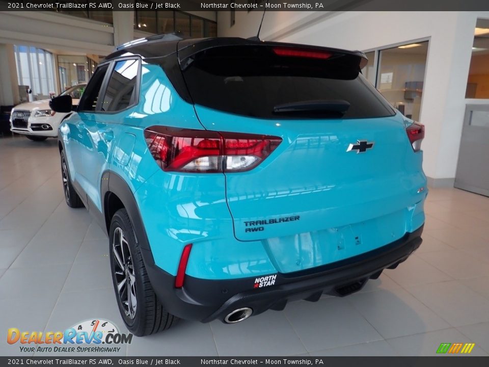 2021 Chevrolet TrailBlazer RS AWD Oasis Blue / Jet Black Photo #5