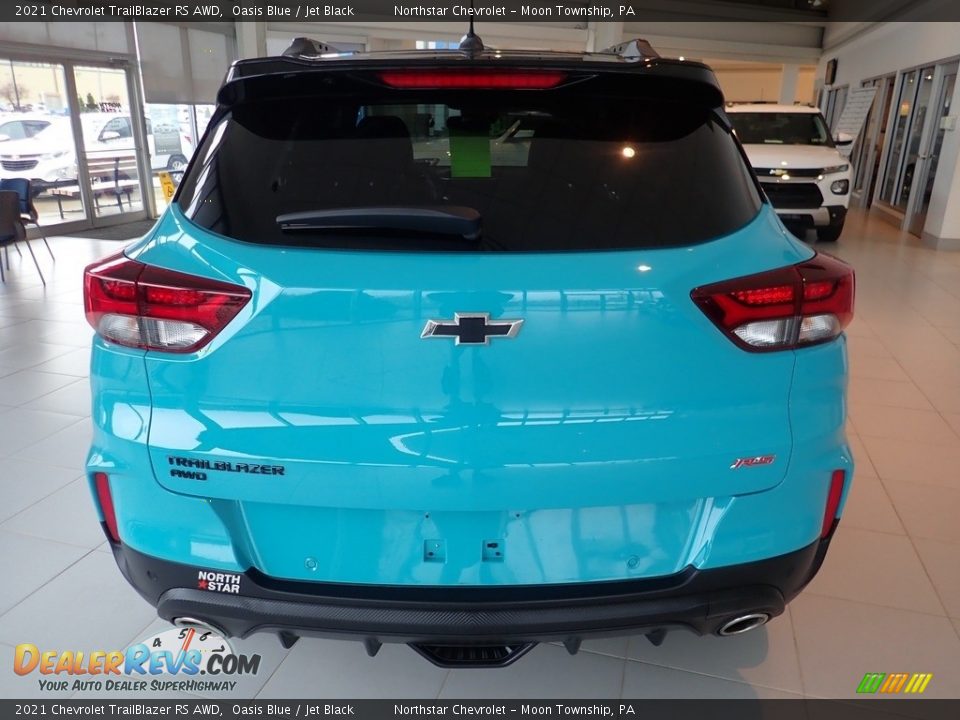 2021 Chevrolet TrailBlazer RS AWD Oasis Blue / Jet Black Photo #6