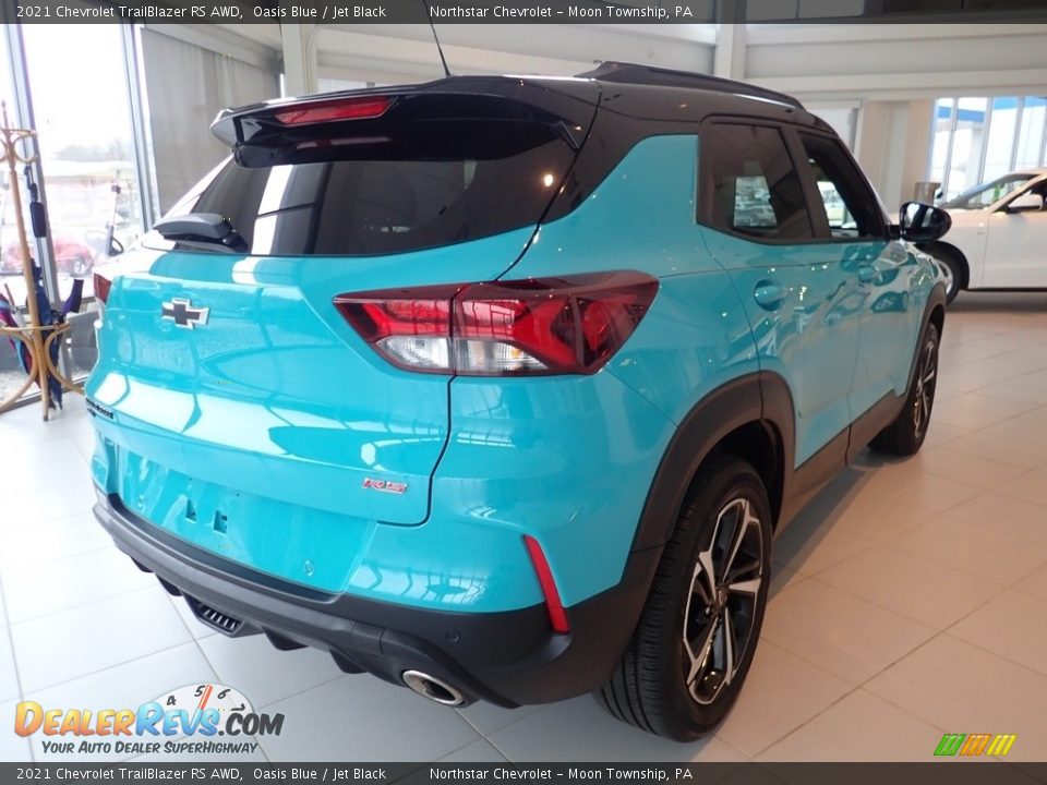 2021 Chevrolet TrailBlazer RS AWD Oasis Blue / Jet Black Photo #8
