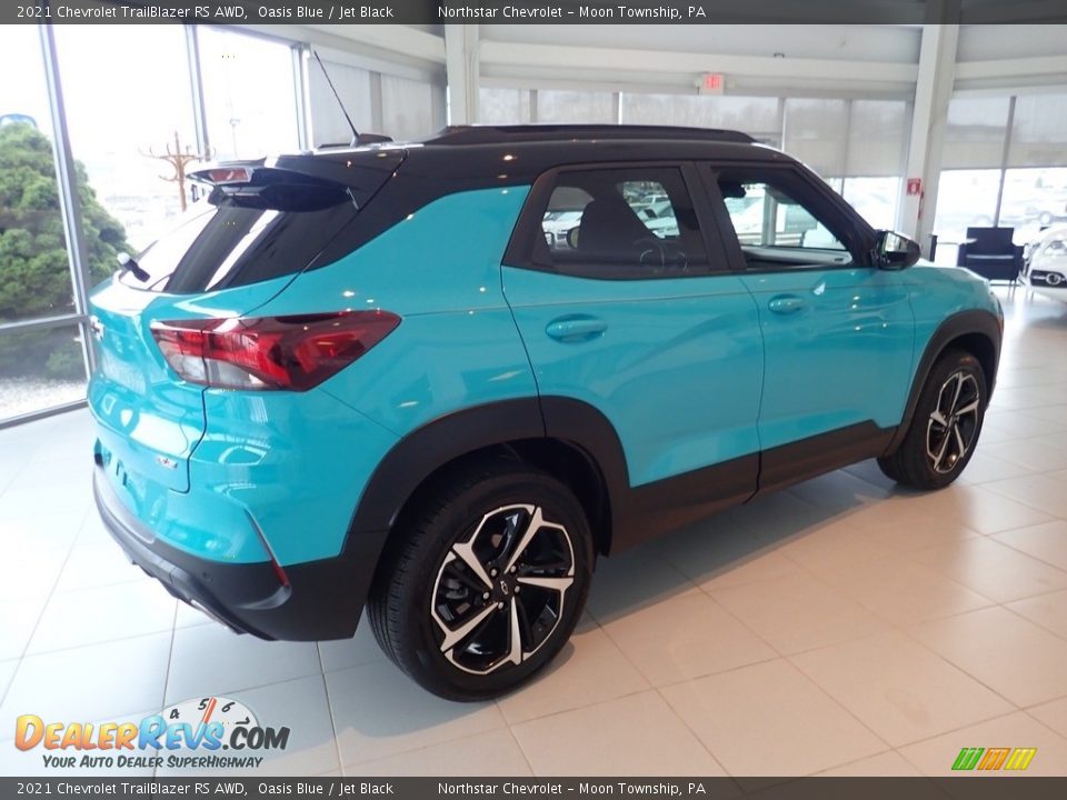 2021 Chevrolet Trailblazer RS AWD Oasis Blue / Jet Black Photo #9