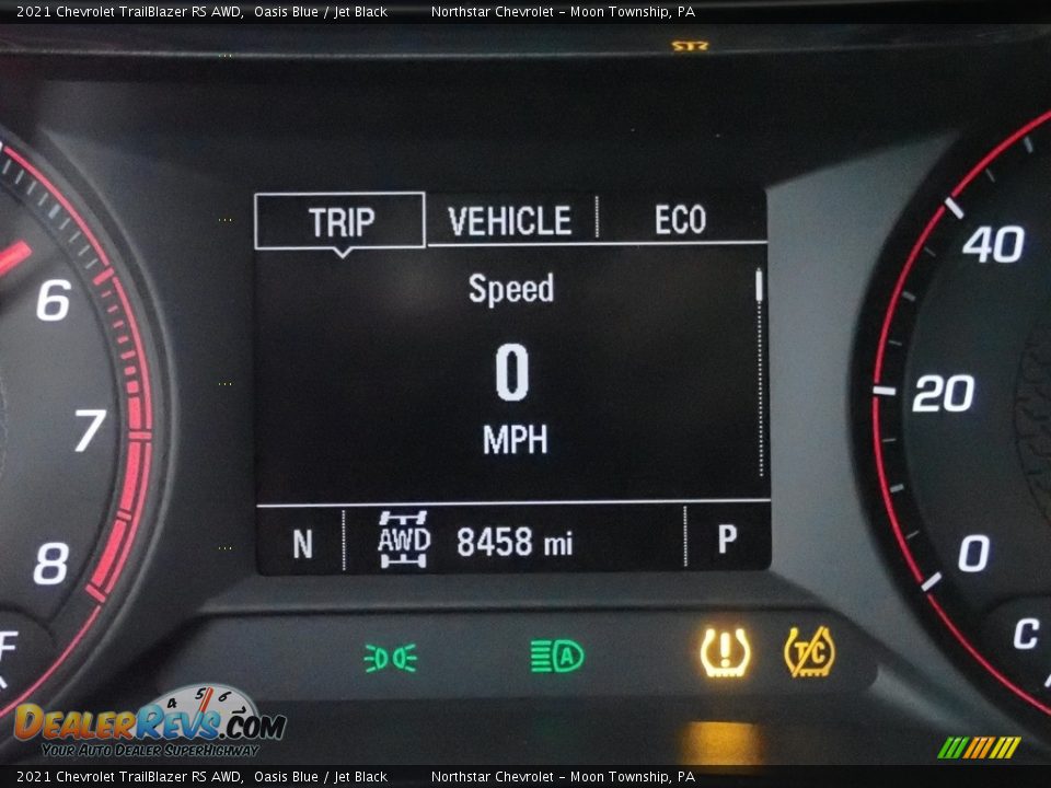 2021 Chevrolet TrailBlazer RS AWD Oasis Blue / Jet Black Photo #29
