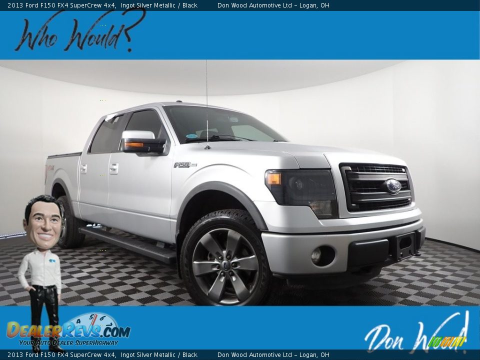 2013 Ford F150 FX4 SuperCrew 4x4 Ingot Silver Metallic / Black Photo #1