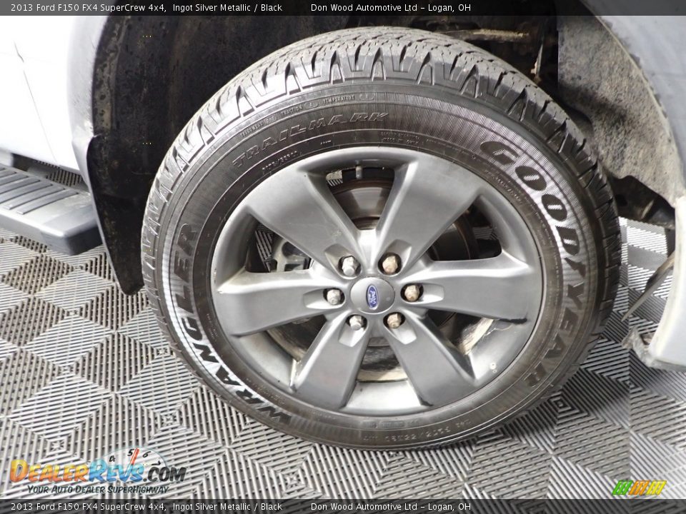 2013 Ford F150 FX4 SuperCrew 4x4 Ingot Silver Metallic / Black Photo #34
