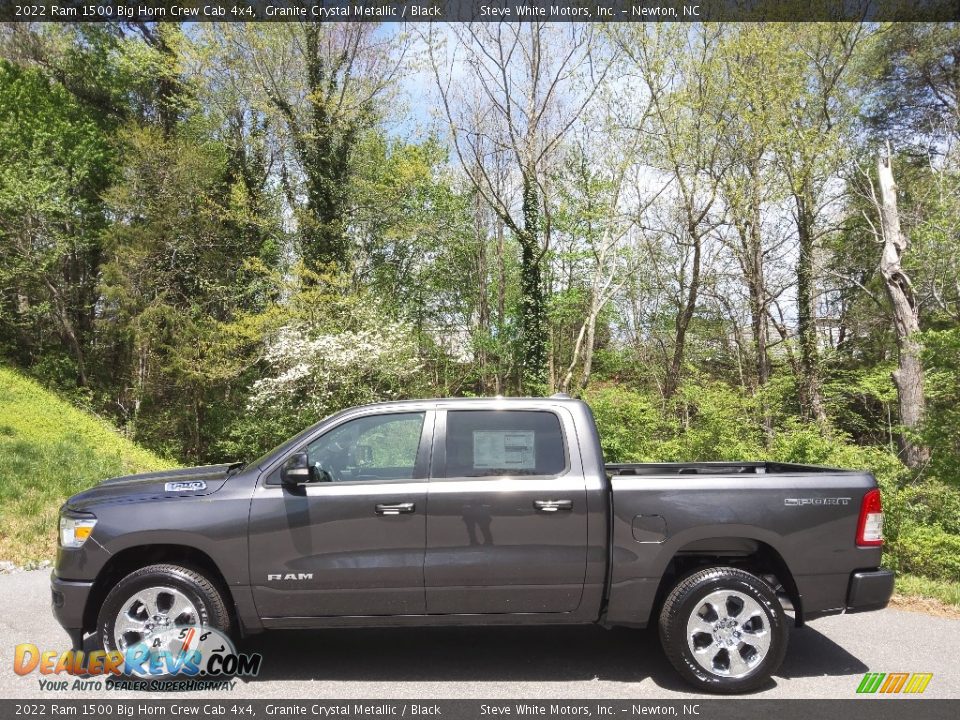 2022 Ram 1500 Big Horn Crew Cab 4x4 Granite Crystal Metallic / Black Photo #1