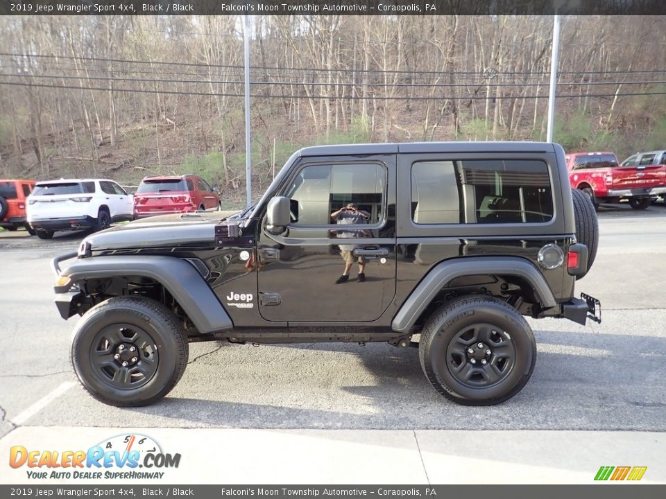 2019 Jeep Wrangler Sport 4x4 Black / Black Photo #4