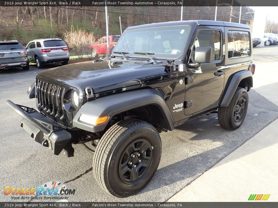 2019 Jeep Wrangler Sport 4x4 Black / Black Photo #5