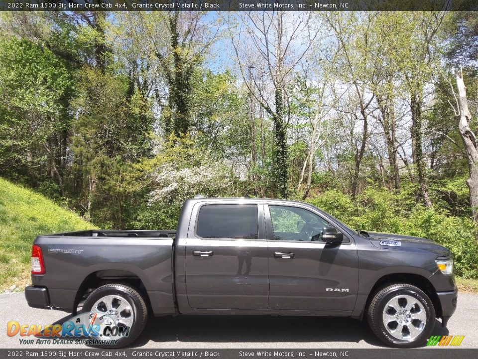 2022 Ram 1500 Big Horn Crew Cab 4x4 Granite Crystal Metallic / Black Photo #5