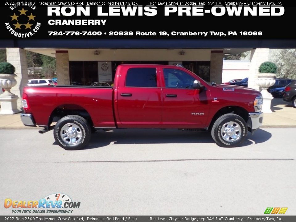 2022 Ram 2500 Tradesman Crew Cab 4x4 Delmonico Red Pearl / Black Photo #1