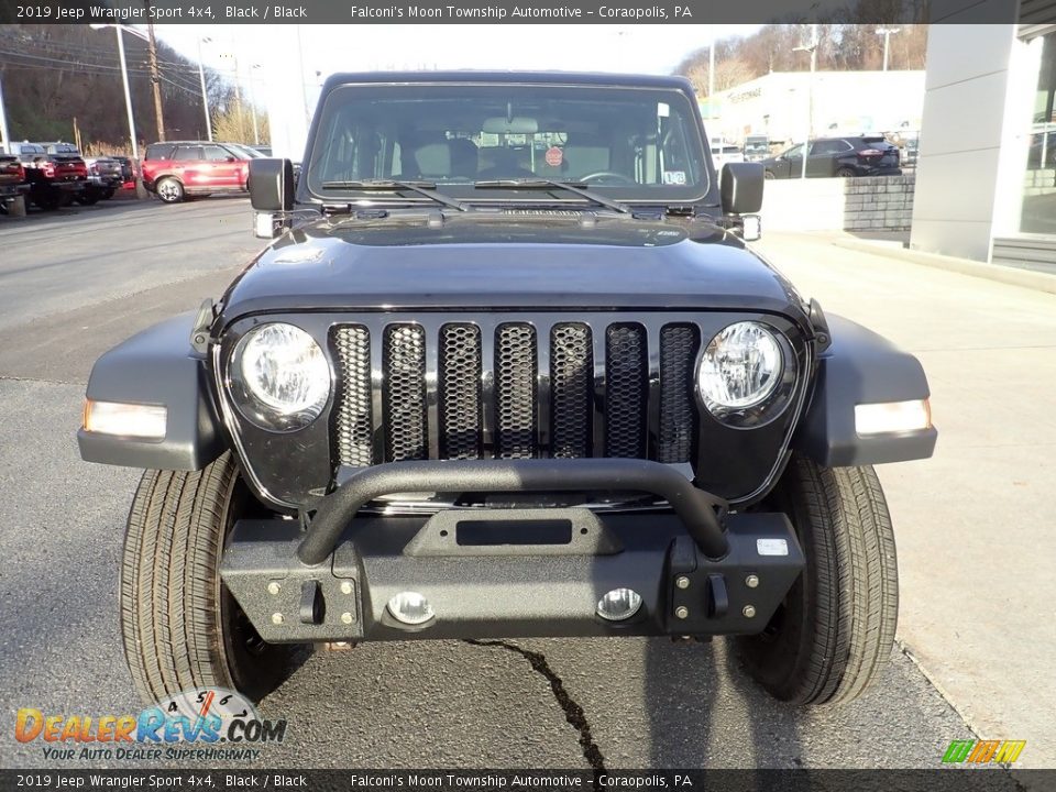 2019 Jeep Wrangler Sport 4x4 Black / Black Photo #6