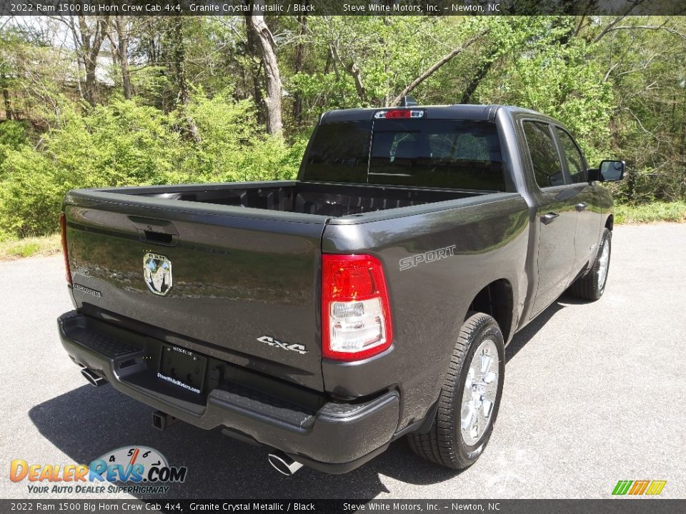 2022 Ram 1500 Big Horn Crew Cab 4x4 Granite Crystal Metallic / Black Photo #6