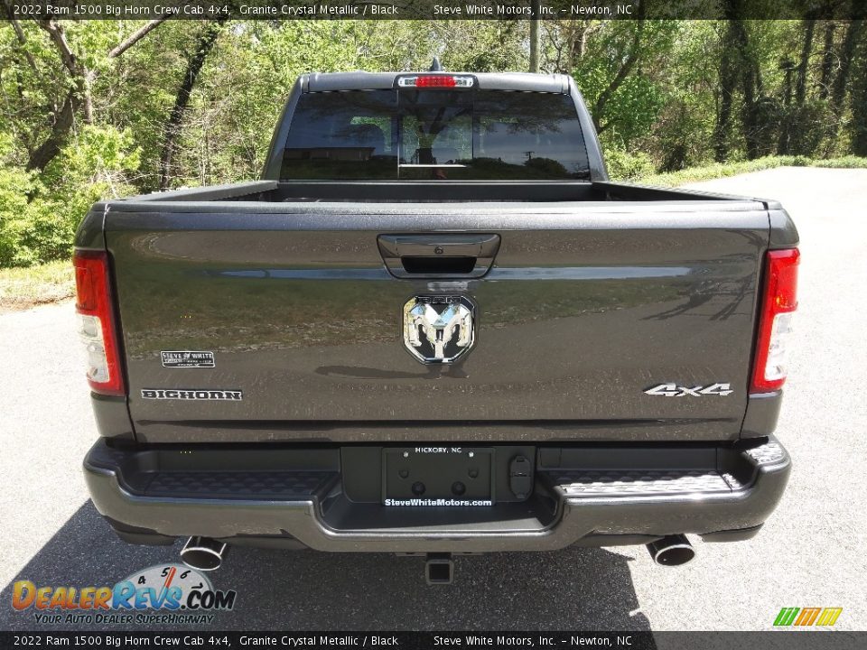 2022 Ram 1500 Big Horn Crew Cab 4x4 Granite Crystal Metallic / Black Photo #7