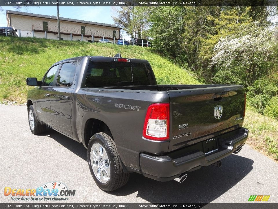 2022 Ram 1500 Big Horn Crew Cab 4x4 Granite Crystal Metallic / Black Photo #9