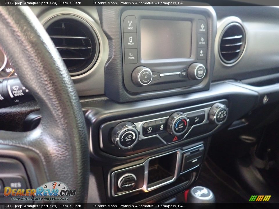 2019 Jeep Wrangler Sport 4x4 Black / Black Photo #21