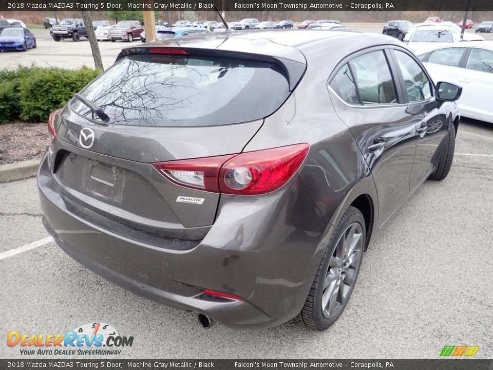 2018 Mazda MAZDA3 Touring 5 Door Machine Gray Metallic / Black Photo #4