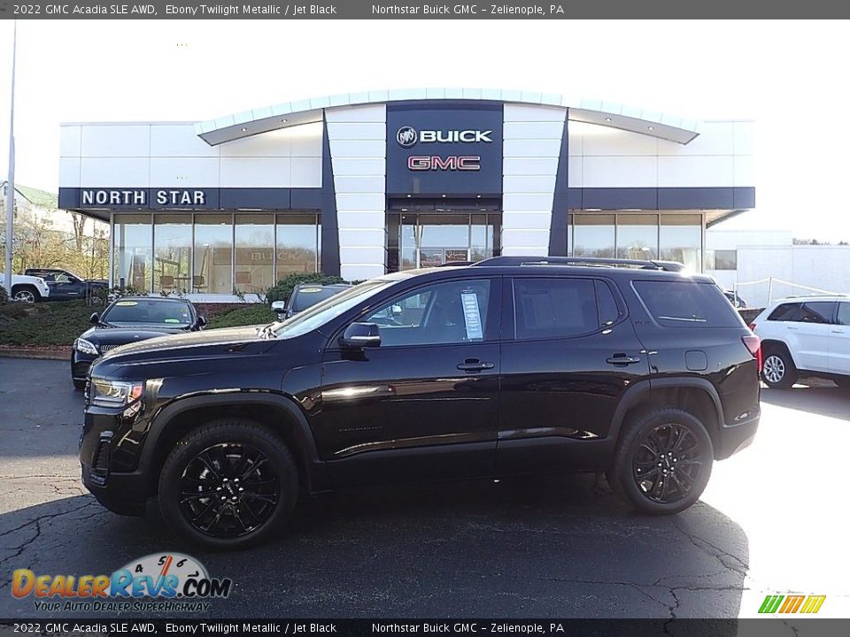 2022 GMC Acadia SLE AWD Ebony Twilight Metallic / Jet Black Photo #1