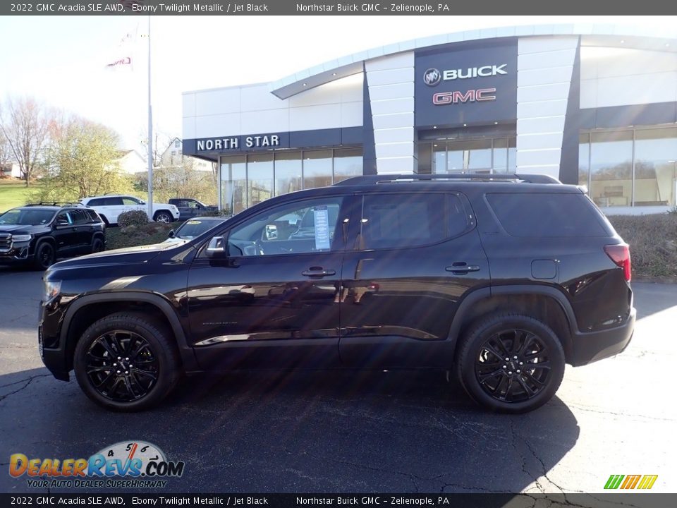 2022 GMC Acadia SLE AWD Ebony Twilight Metallic / Jet Black Photo #3