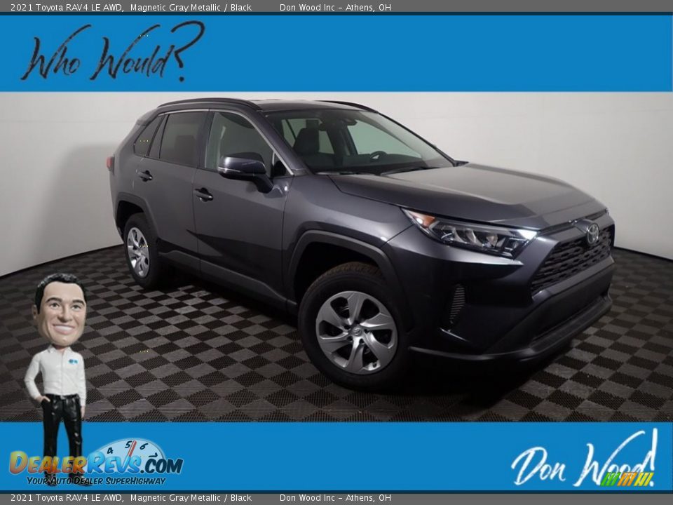 2021 Toyota RAV4 LE AWD Magnetic Gray Metallic / Black Photo #1
