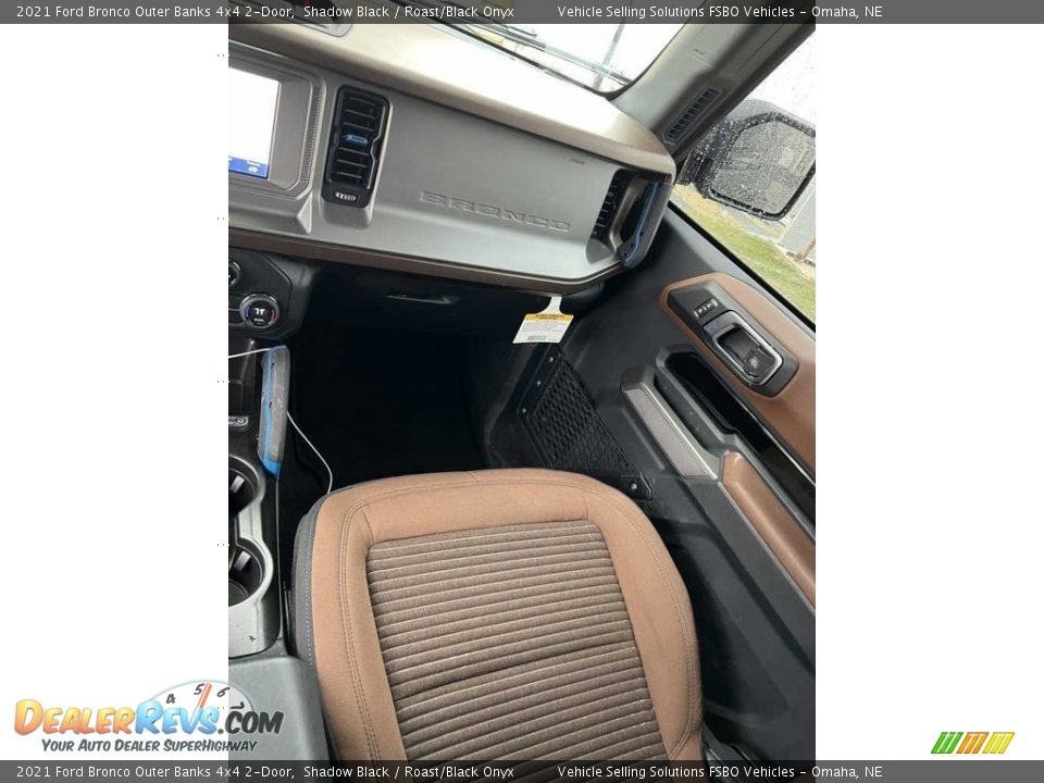 2021 Ford Bronco Outer Banks 4x4 2-Door Shadow Black / Roast/Black Onyx Photo #7